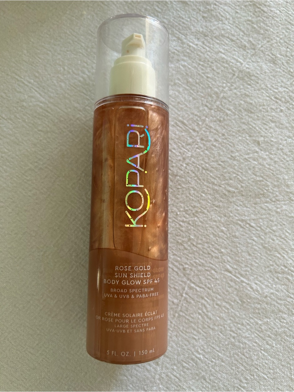 Kopari Rose Gold Shimmer Body Glow SPF 45 Bottle